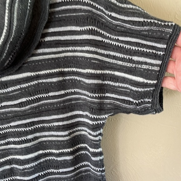 Calvin Klein Jeans cowl neck sweater wool blend size L short sleeves glitter - Picture 4 of 12